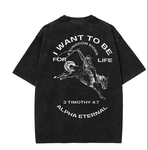 Kingdom Rider-Vintage Washed Distressed